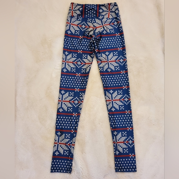 Goldsheep Holiday Snowflake Leggings Size Small - Picture 6 of 9